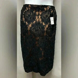 Talbots Formal lace beaded skirt size 18 Women’s Petite NWT